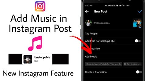 how to add music to instagram video post